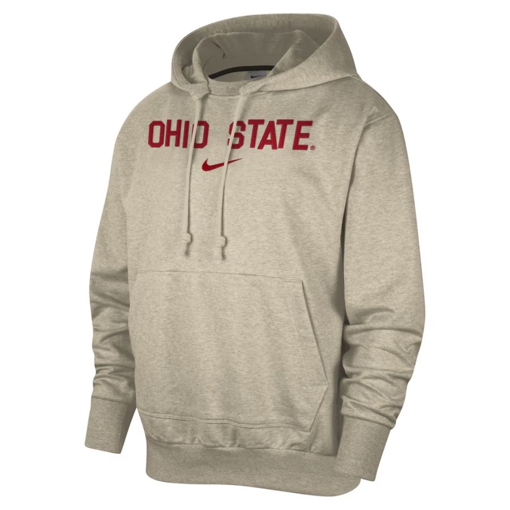 Mens NIKE CREAM Ohio State Buckeyes M NK STANDARD ISSUE PO HOOD